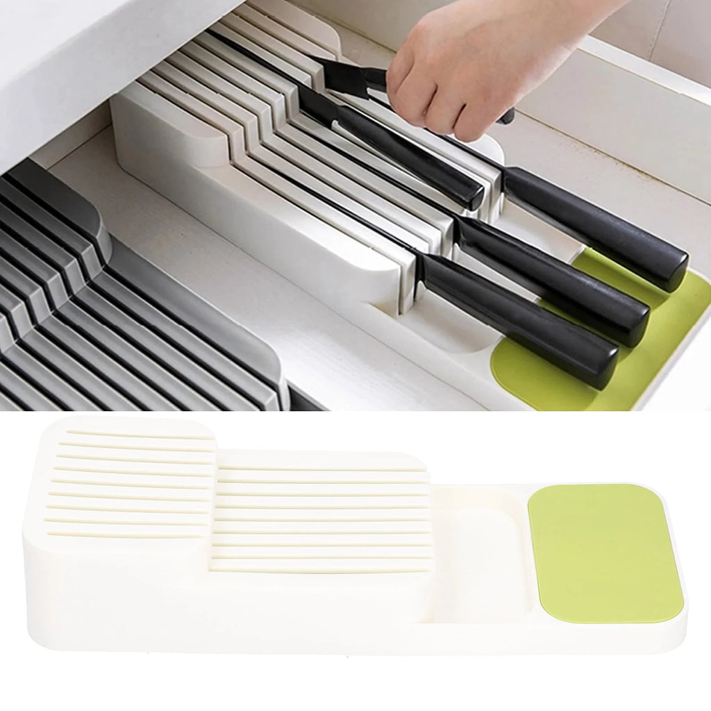 Sharp-Safe Knife Draw Organiser White
