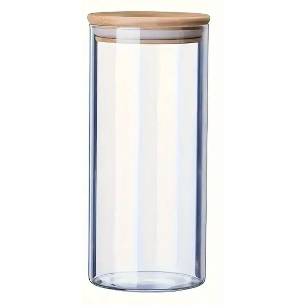 Crystal Nest Jar with Bamboo Lid