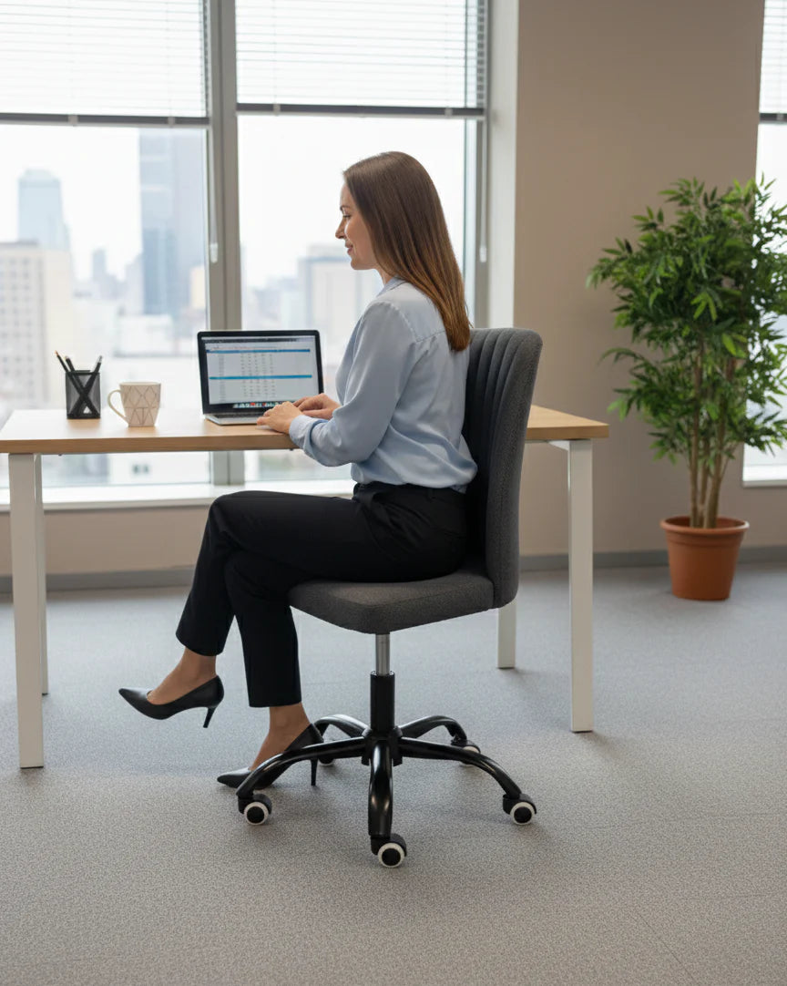 Oriela Minimalist Office Chair - D. Grey