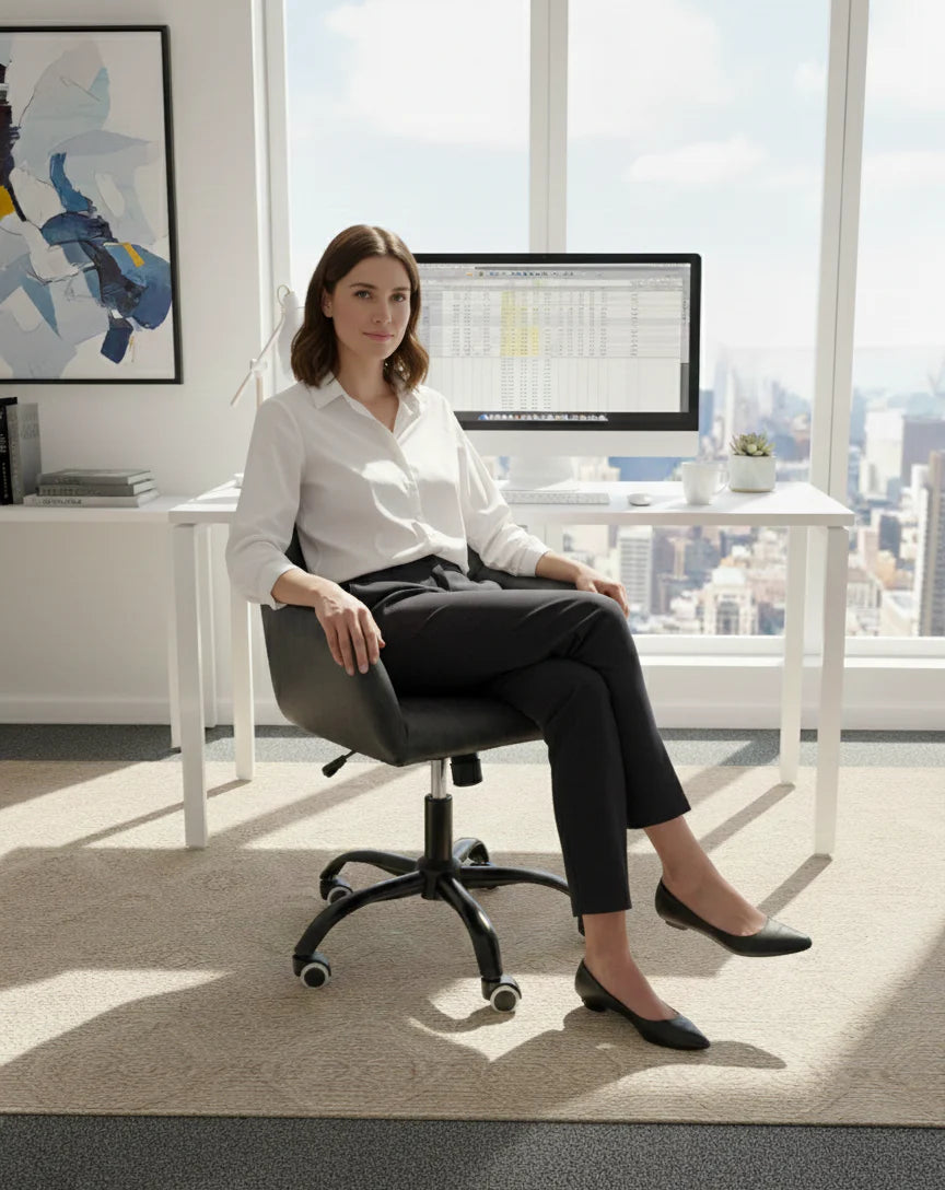 Aurelia Executive Office Leather Chair - Grey