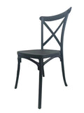 Cross Back Dining Chair - Black - Fine Living