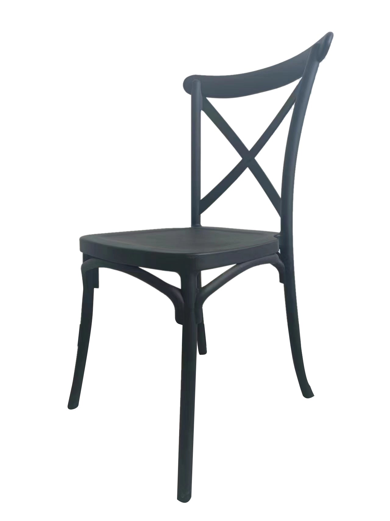 Cross Back Dining Chair - Black - Fine Living
