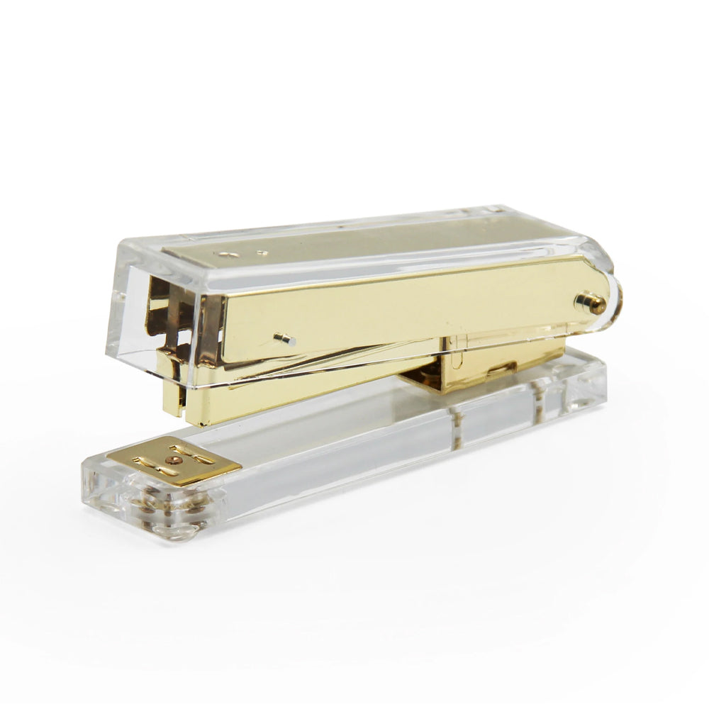 Fine Living Acrylic Stapler - Gold