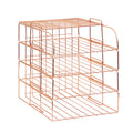 4 Tier FilE Organizer - Rose Gold