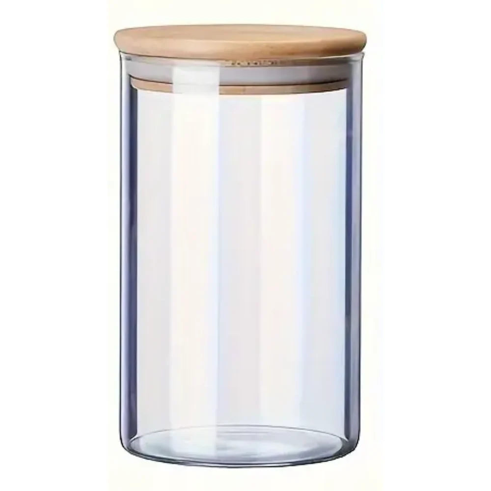 Crystal Nest Jar with Bamboo Lid