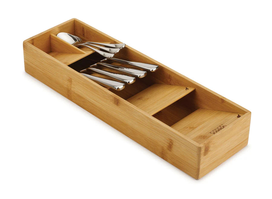 Bamboo Space Saver Cutlery Organizer