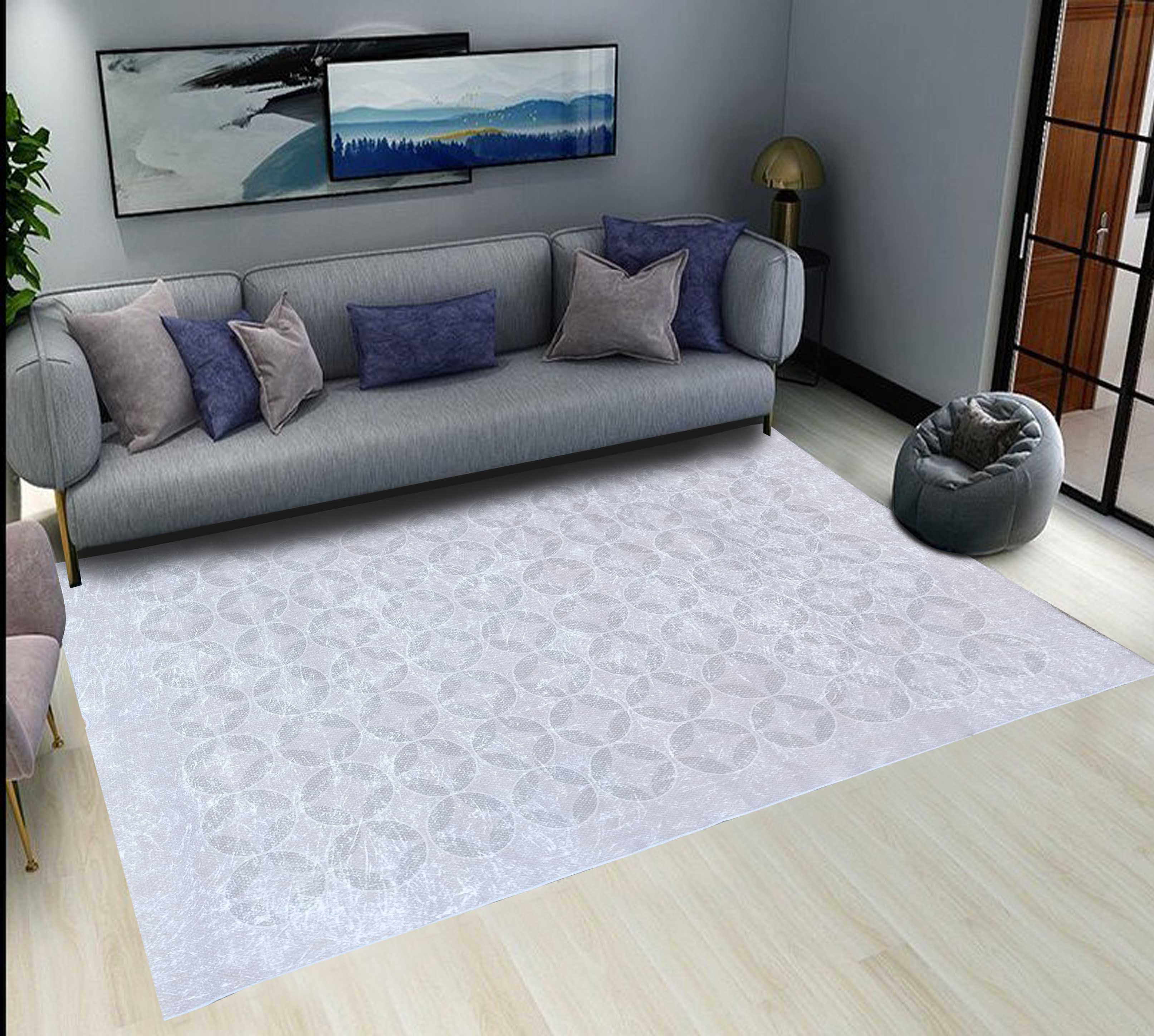 160 x 230 cm Alaska Velvet Print Rug - Fine Living