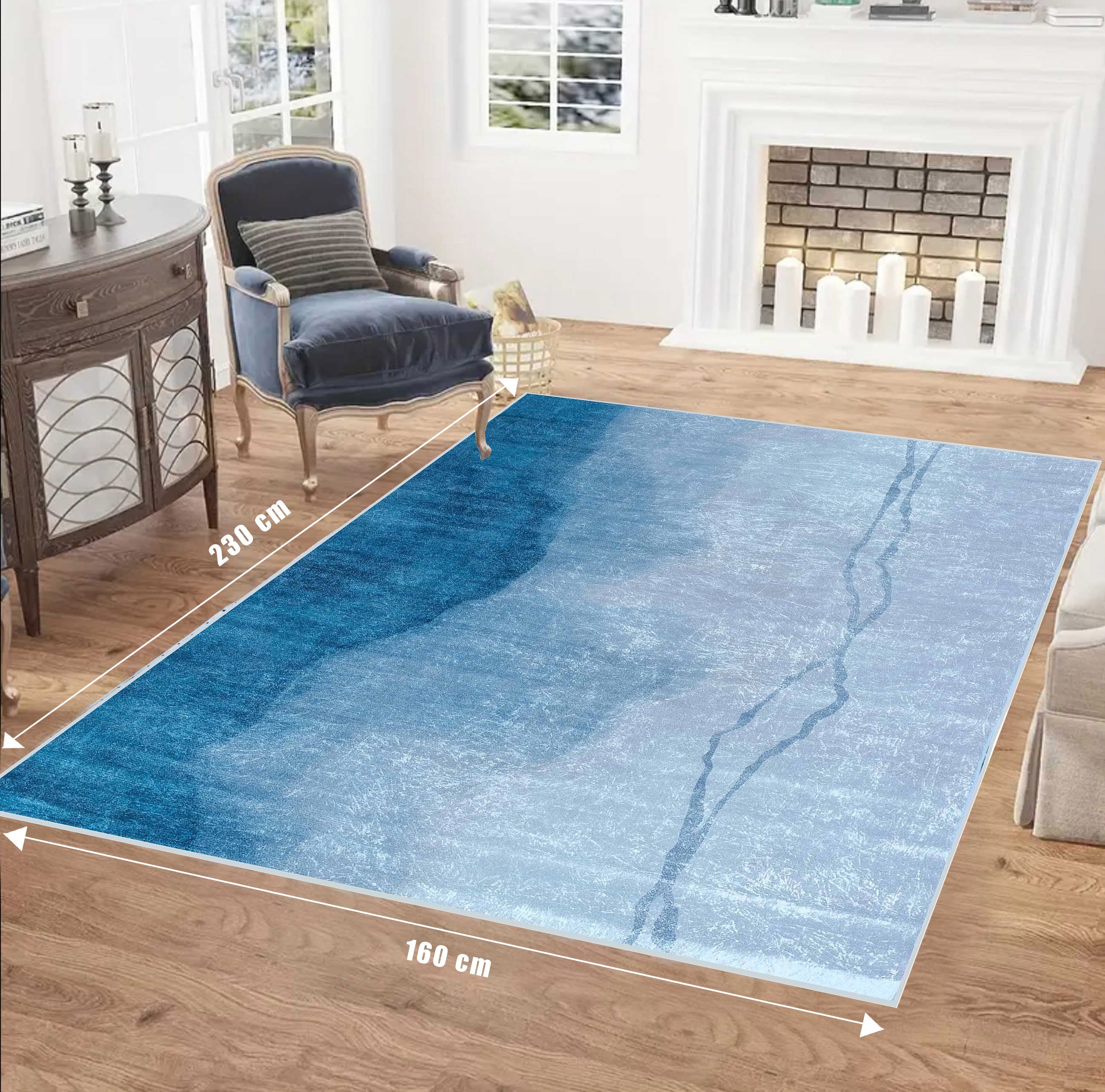 160 x 230 cm Dimitrios Velvet Print Rug - Fine Liv
