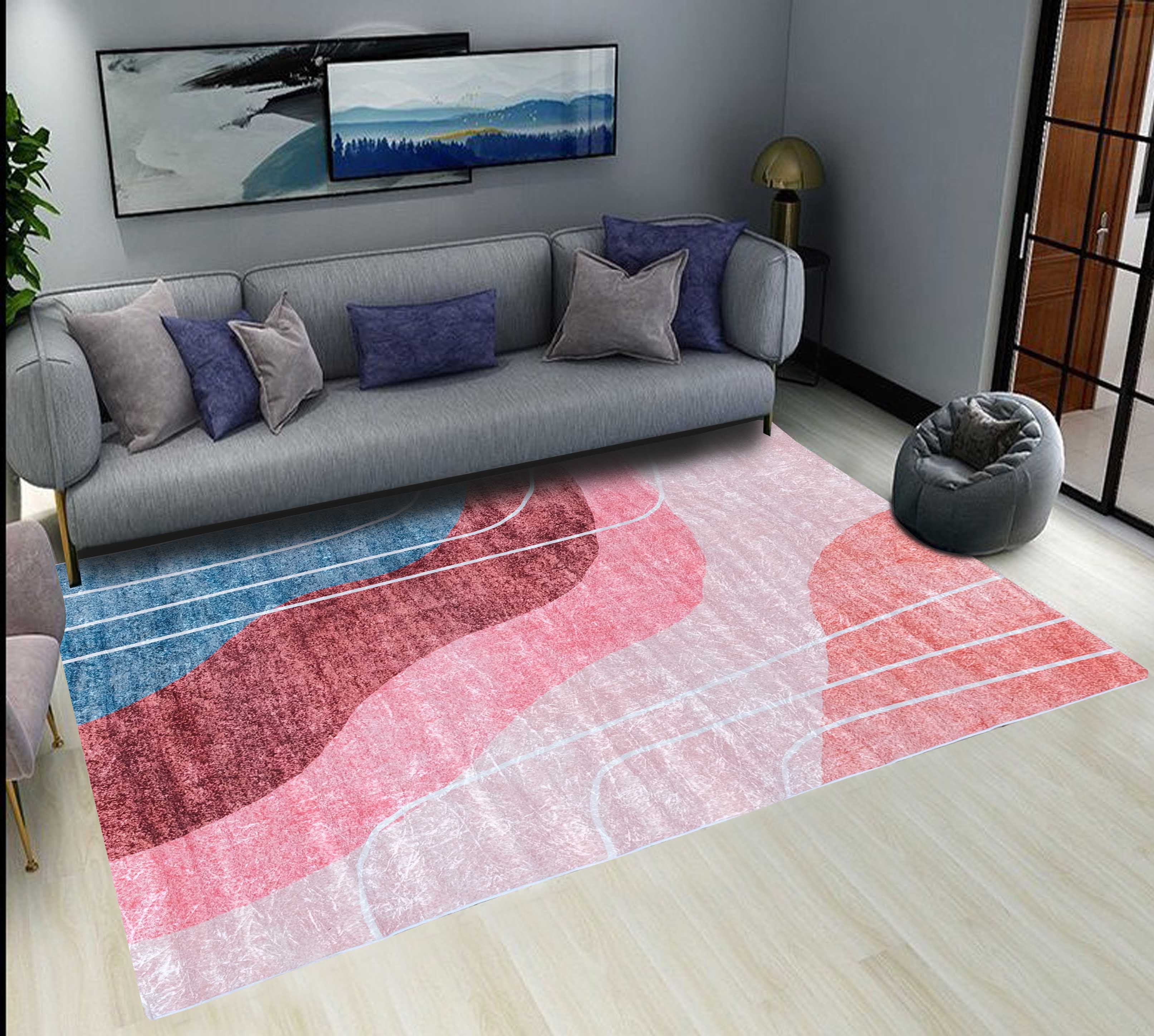 160 x 230 cm Williston Velvet Print Rug - Fine Liv