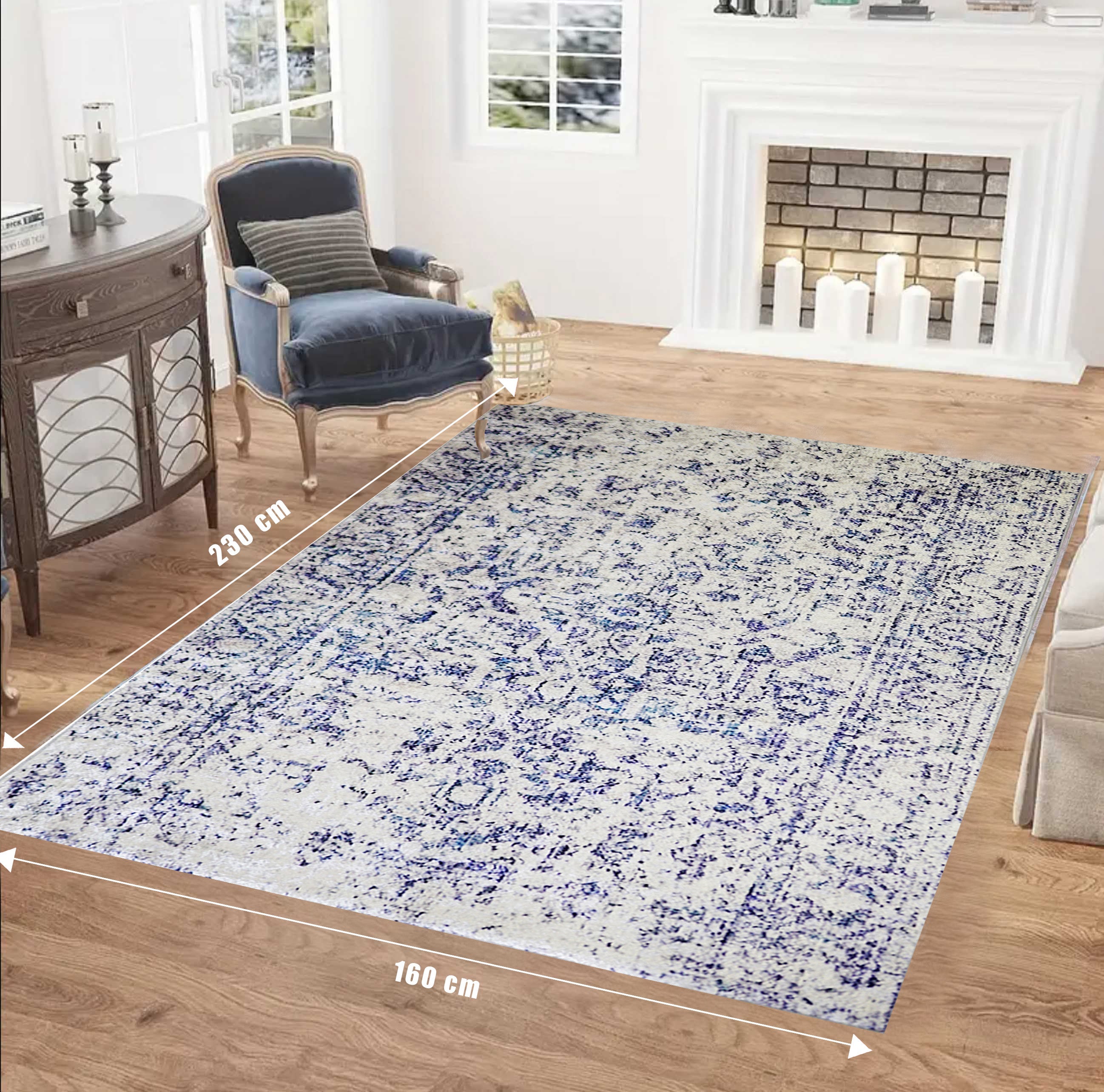 160 x 230 cm Maheno Velvet Print Rug - Fine Living