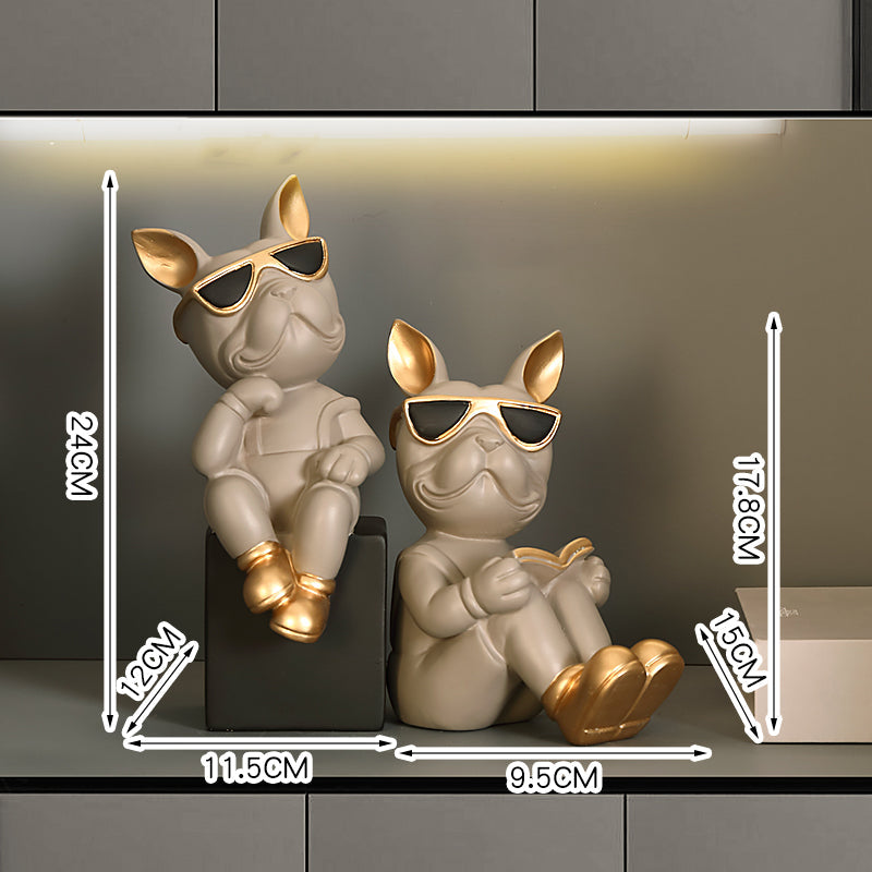 Bulldog Book Holder - Grey