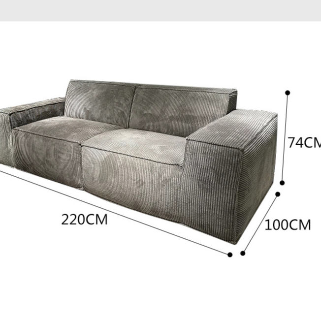 Modular Corduroy Sofa Set