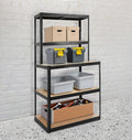 5 Tier Matt Black Multi Shelf - 180*100*30/60cm