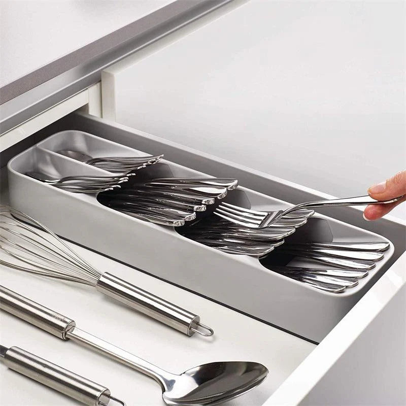 Cutlery Drawer Organiser - White