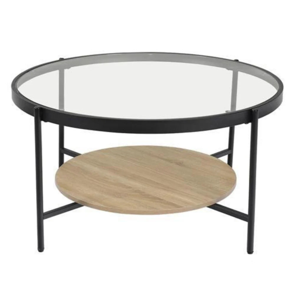 Velour 2 Tier Round Coffee Table - Finery
