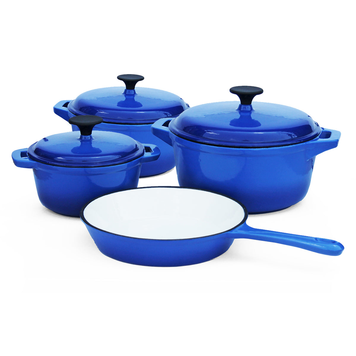 Cast Iron - 7 Piece - Double blue