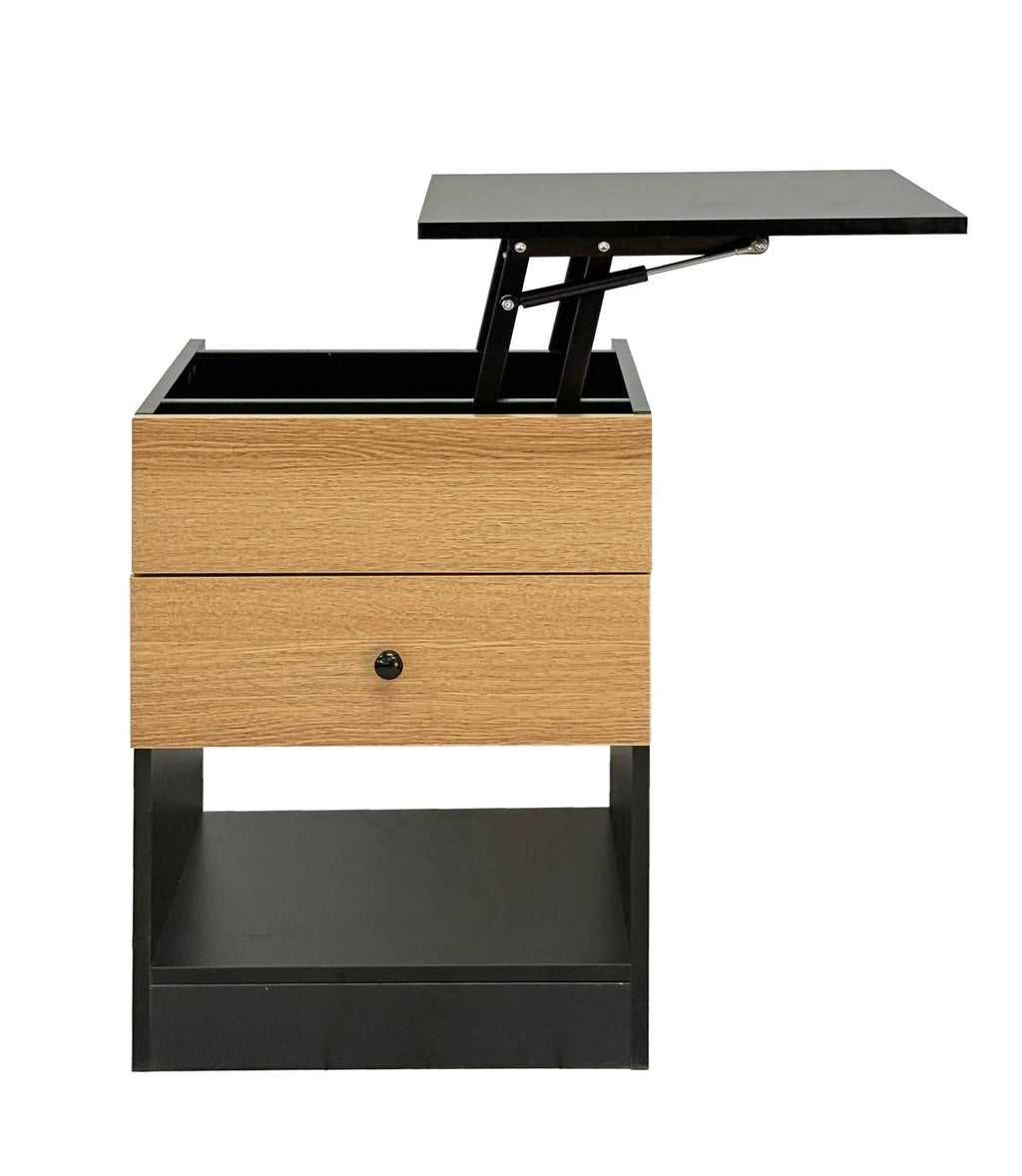 Orion Lift Side Table - Black
