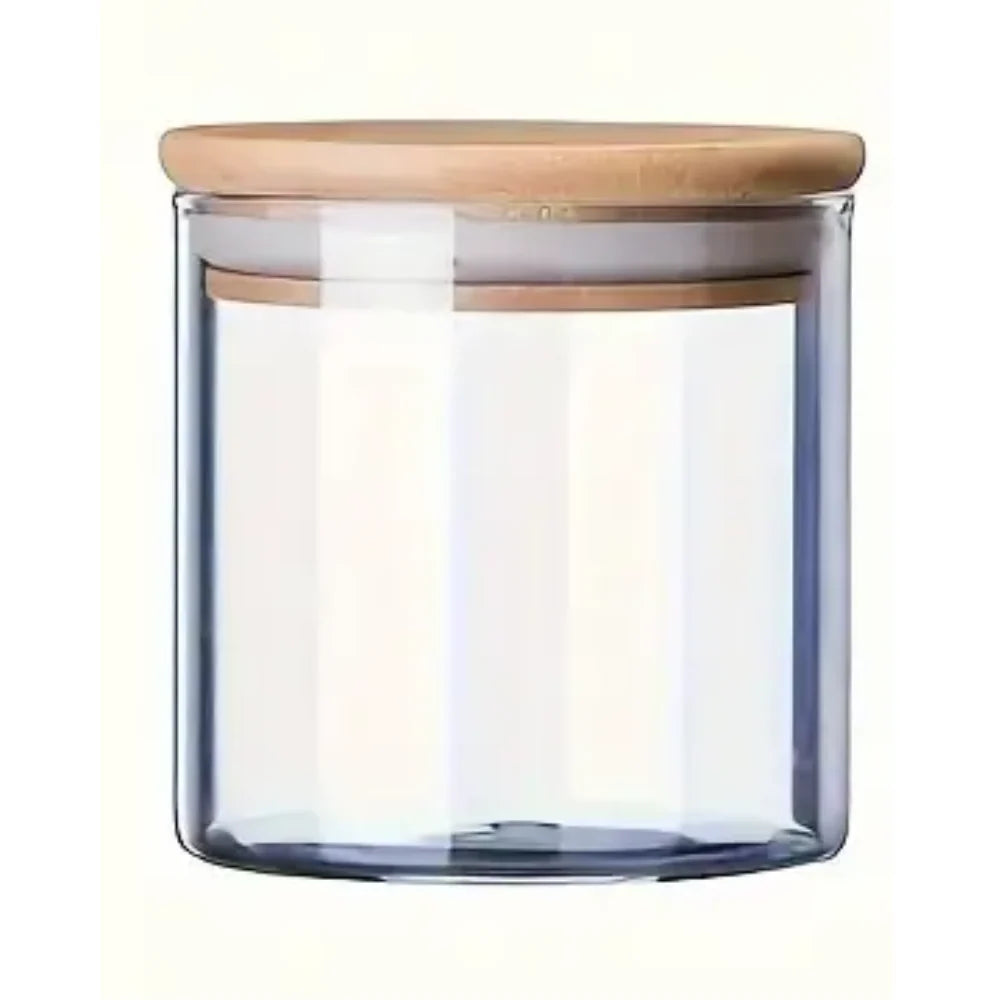 Crystal Nest Jar with Bamboo Lid