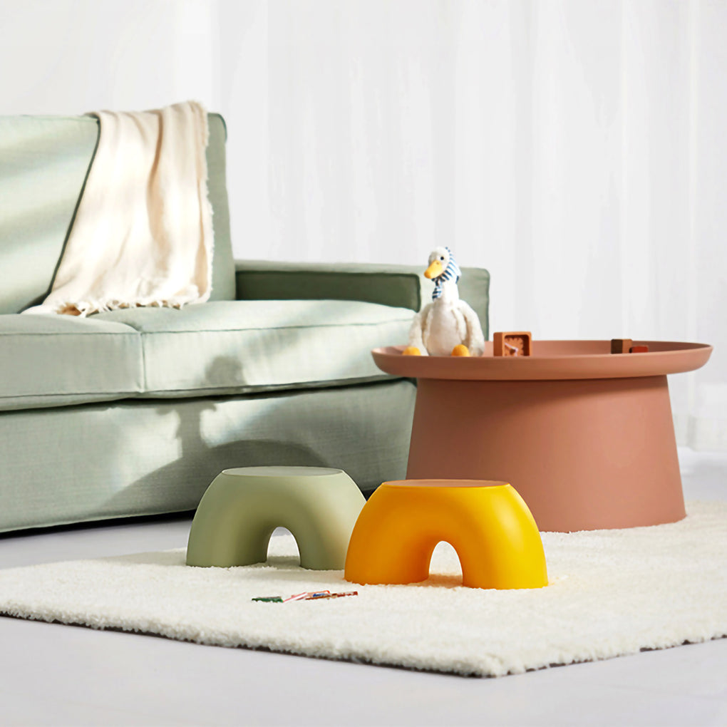 Rainbow Stool - foam green