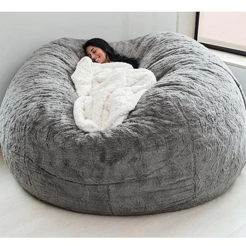 Lazyman Sofa Fur Bean Bag