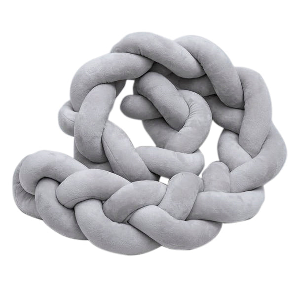 Nuovo - Knot Cot Bumper - Grey