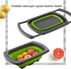 Collapsible Over-Sink Sieve-Green