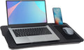 Wooden Lap Desk with Cushion Pad - Black