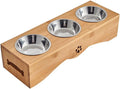 Juno Bamboo Stand Feeding Bowl - Rex