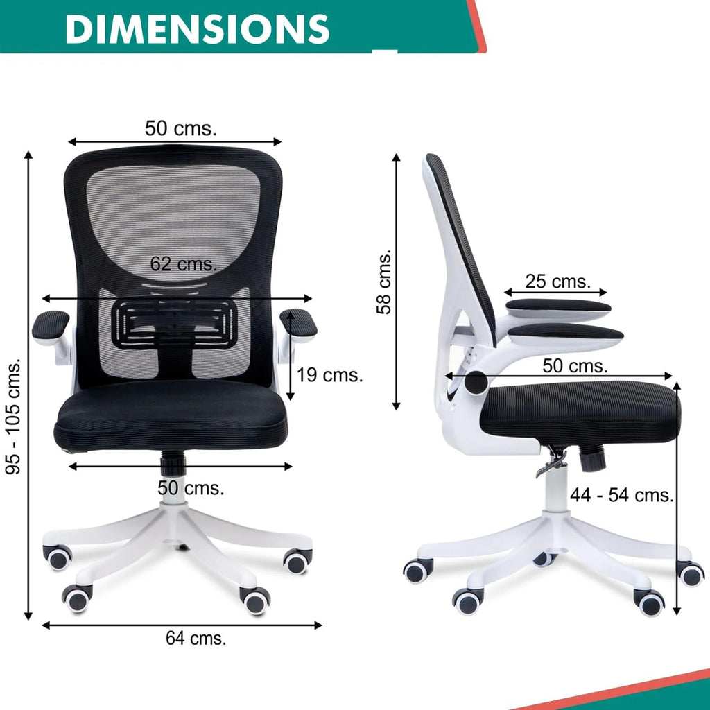 ErgoPro Office Chair - White/ Black