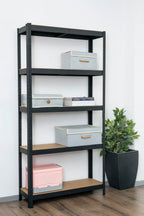 Fine Living The 5 layer matte black shelf