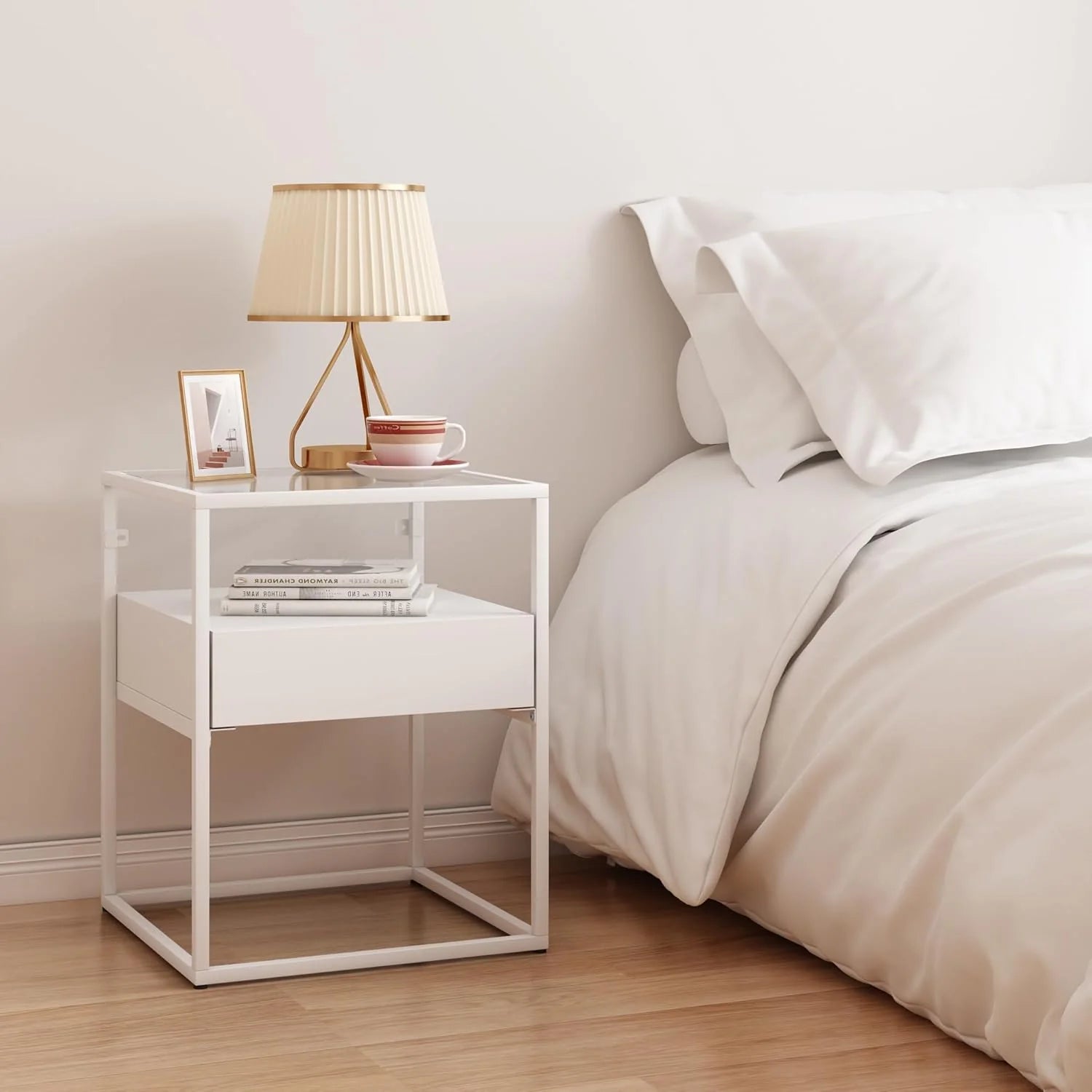 Fine Living Athens Side Table - White