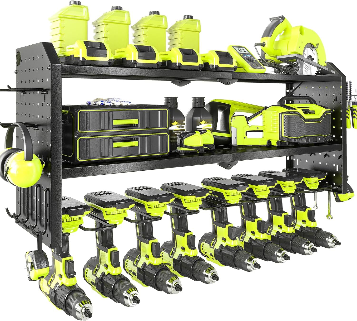 Eight Drill Holder Power Tool Organizer