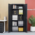 TitanLocker 2 Door Cupboard - Black - Fine Living