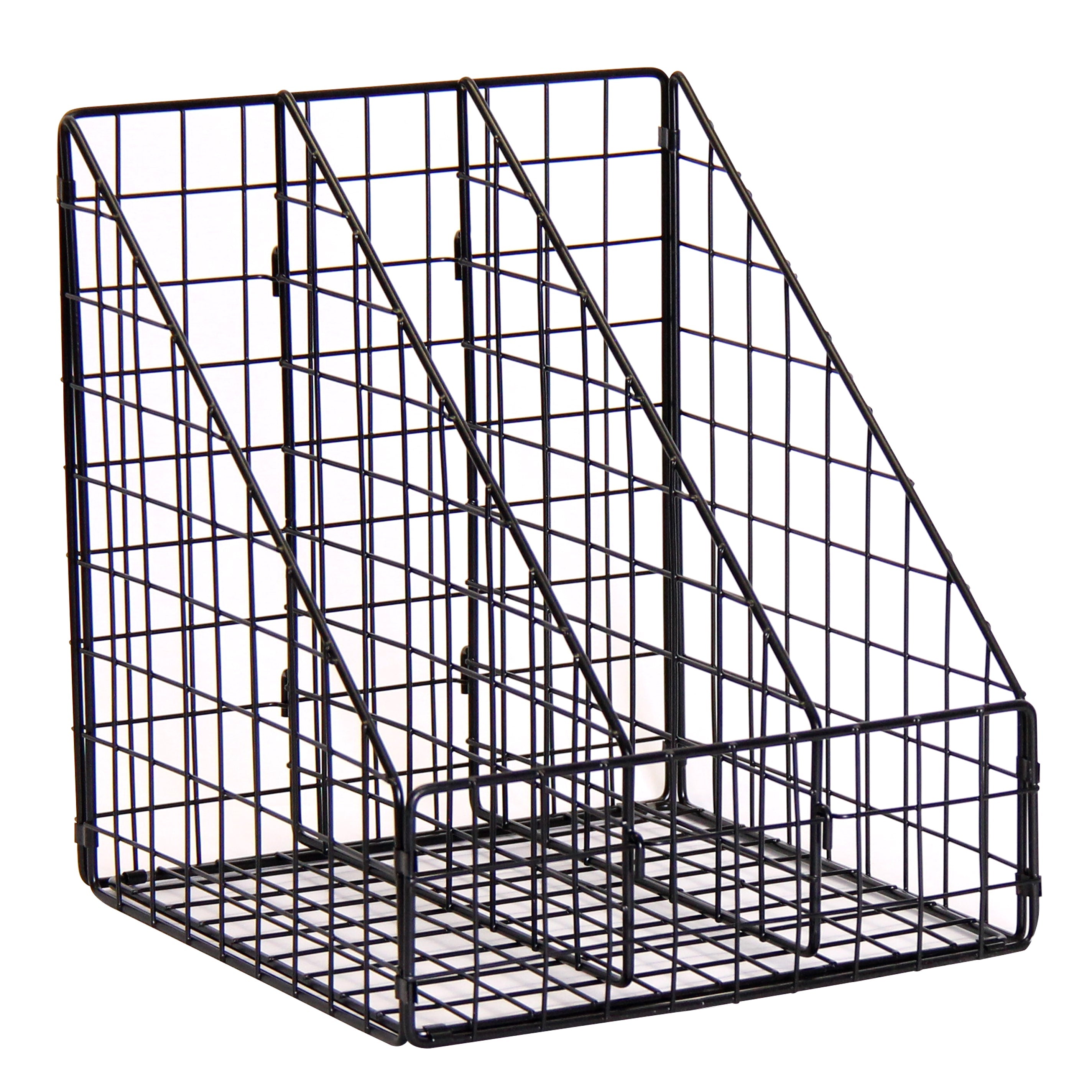 3 Sectional File Holder - Black