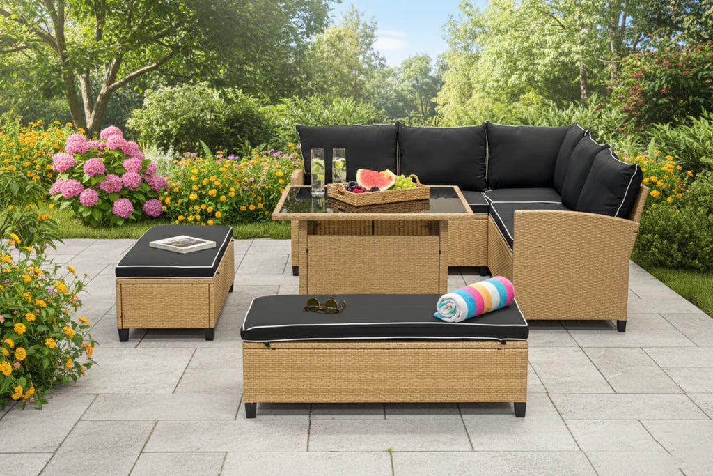 Wicker Patio Set - Barbados