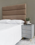 Alabama Headboard - Double - Velvet Brown