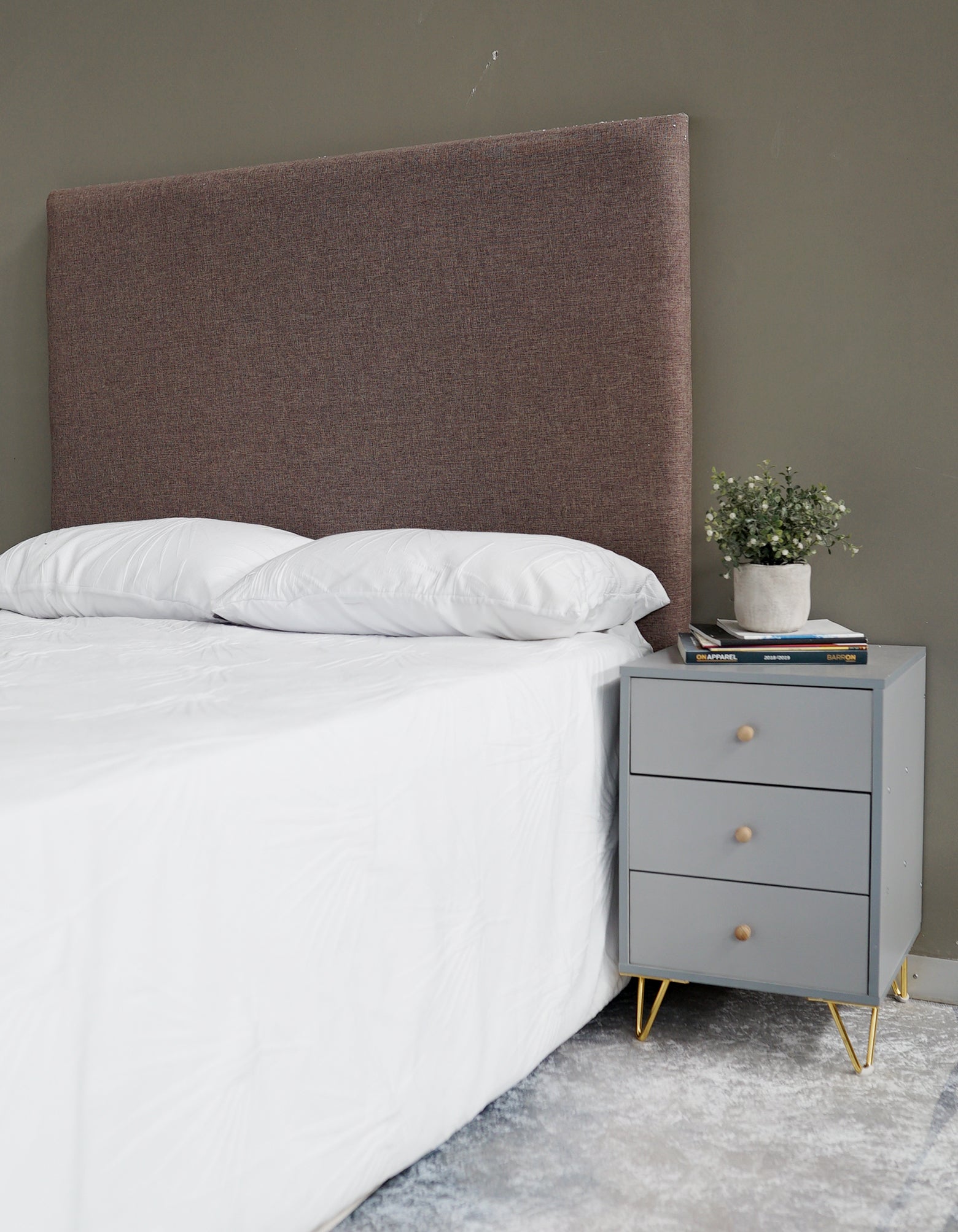 Bolivia Headboard - Double - Norwich Russet Brown