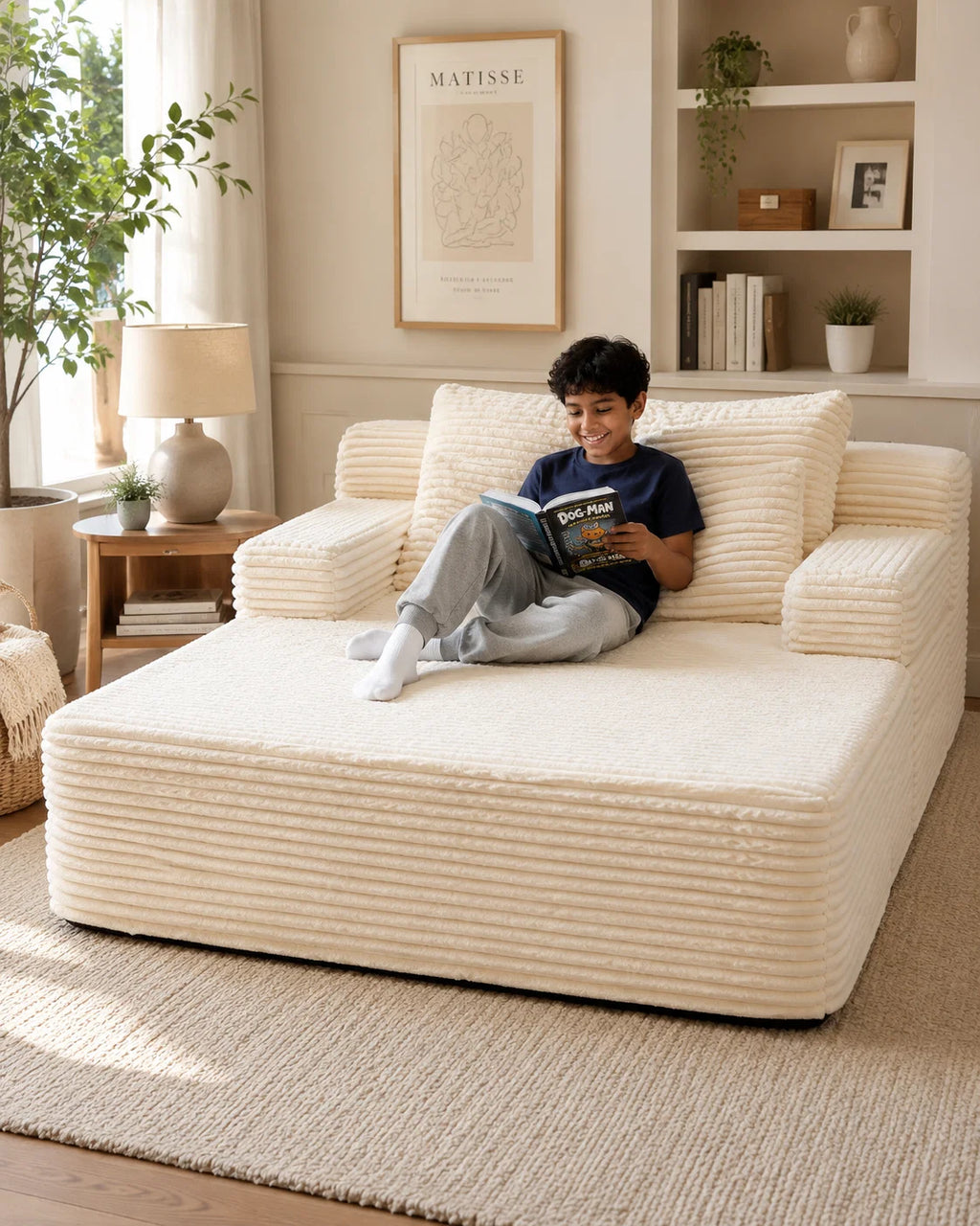 Oversized Chaise Lounge Chair - Simply Homeware