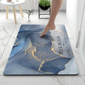 Water Absorbant Bath Mat - Blue Ocean - Rectangle