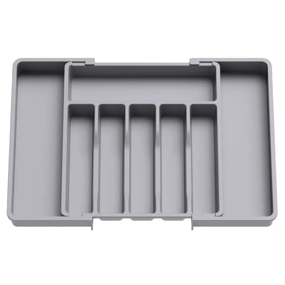 Extendable Cutlery Drawer Tray - Grey
