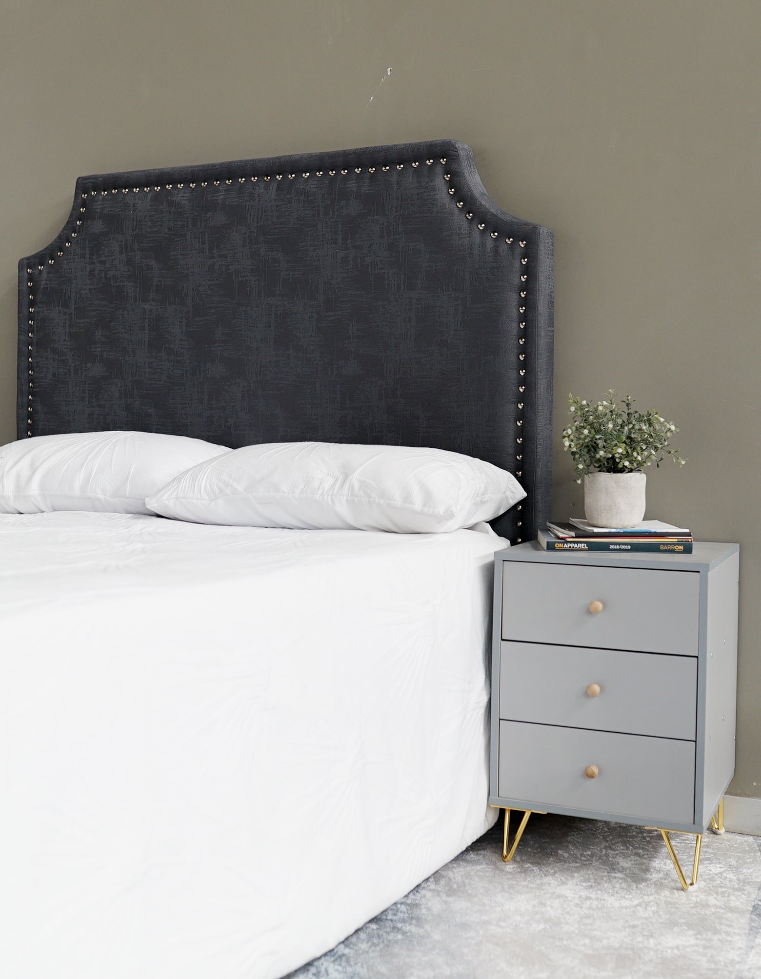 Arizona Headboard - Double - Norwich Grey