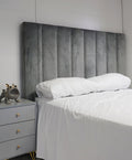 Georgia Headboard - Queen - Velvet Light Grey