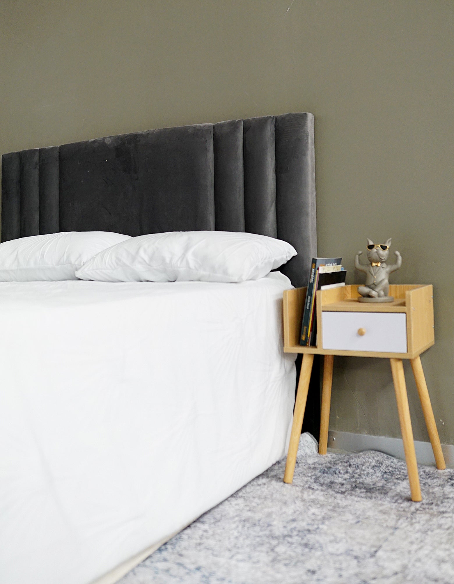 Colorado Headboard - Queen - Velvet Grey
