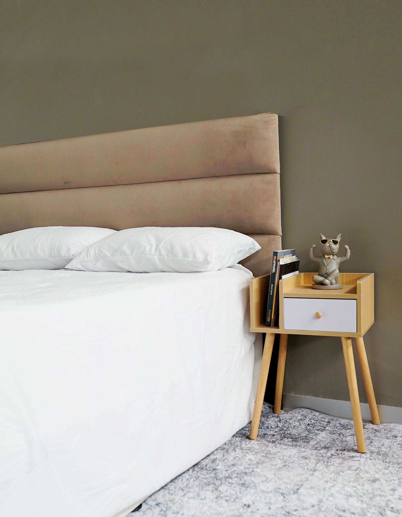 Alaska Headboard - Double - Velvet Beige