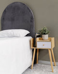Indiana Headboard - Single - Velvet Grey