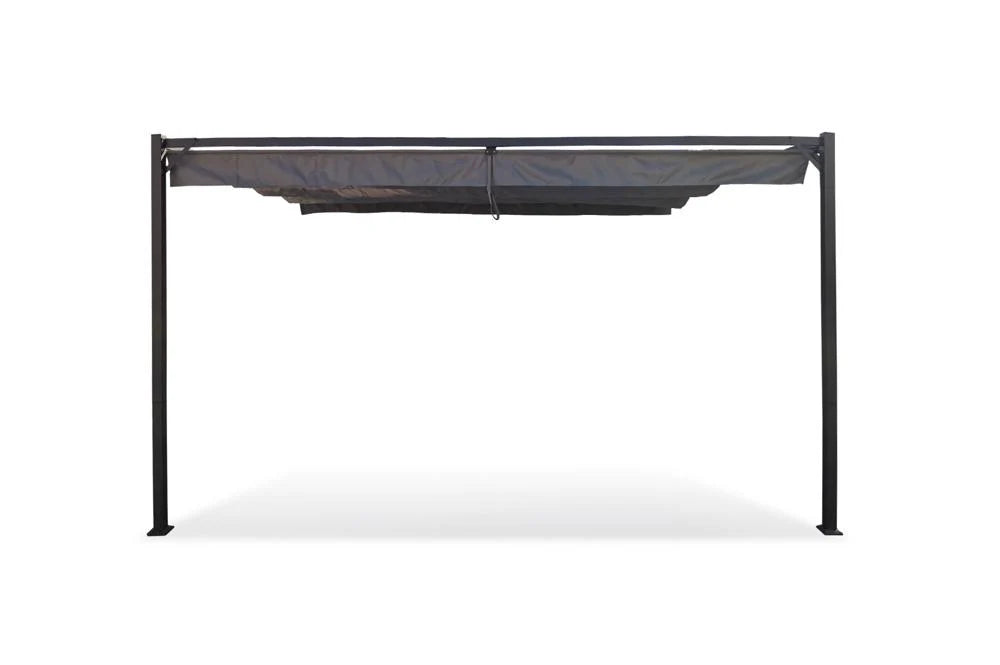 Skyline Wall Mounted Pergola - 3x2.7m - Grey