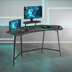 Ergo Gaming Desk - Black Fine Living