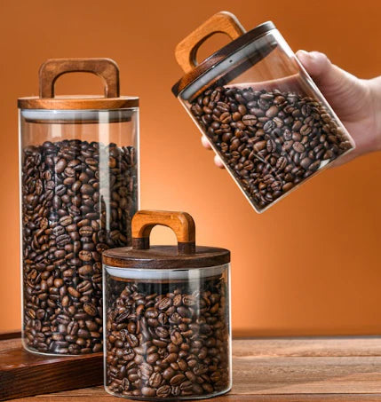 Jar with Acacia Handle Lid - 20000ml - 10 x 30cm