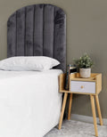Rochester Headboard - Single - Velvet Grey