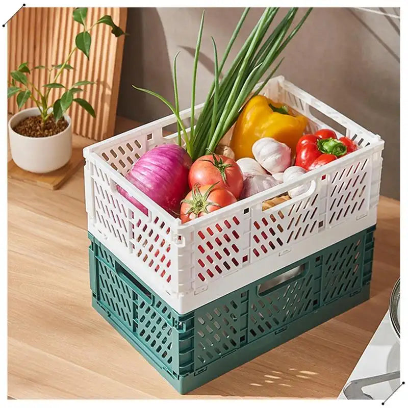Fine Living Folding Crate Large Grey